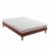 Ensemble Matelas Junior 100% Latex, Sommier Et Pieds Crépuscule 200 - SOMEO -Doublures De Lit Soldes 2024 crepuscule 200 mat som 3 4 fond blanc