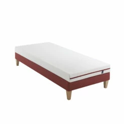 Ensemble Matelas Junior 100% Latex, Sommier Et Pieds Crépuscule 200 - SOMEO -Doublures De Lit Soldes 2024 crepuscule 200 mat som 90x200 3 4 fond blanc