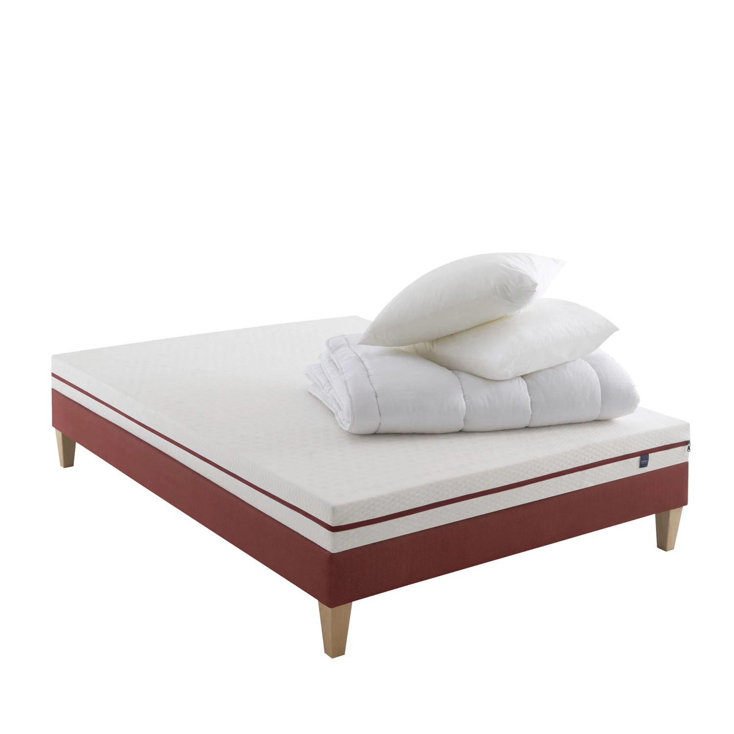 Ensemble Matelas Junior 100% Latex, Sommier, Pieds, Couette Et Oreiller Crépuscule 200 - SOMEO 3 Ensemble Matelas Junior 100% Latex, Sommier, Pieds, Couette Et Oreiller Crépuscule 200 - SOMEO