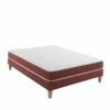Ensemble Matelas Couchage Latex, Sommier Et Pieds Crépuscule 400 - SOMEO -Doublures De Lit Soldes 2024 crepuscule 400 mat som 3 4 fond blanc