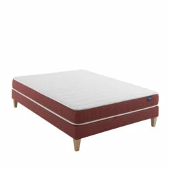 Ensemble Matelas Couchage Latex, Sommier Et Pieds Crépuscule 400 - SOMEO