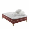 Ensemble Matelas 100% Latex, Sommier, Pieds, Couette Et Oreiller Crépuscule 600 - SOMEO 2 Ensemble Matelas 100% Latex, Sommier, Pieds, Couette Et Oreiller Crépuscule 600 - SOMEO -Doublures De Lit Soldes 2024 crepuscule 600 mat som cou or 3 4 fond blanc