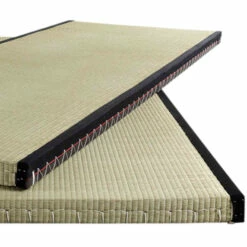 Tatami Traditionnel En Paille De Riz 5 Cm 12 Tatami Traditionnel En Paille De Riz 5 Cm -Doublures De Lit Soldes 2024 d tail tatami fond blanc