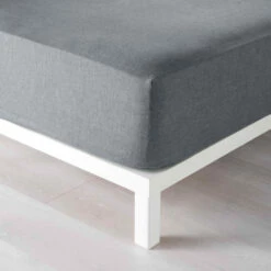 Drap Housse Polycoton Actually Anthracite Bonnet 30 Cm