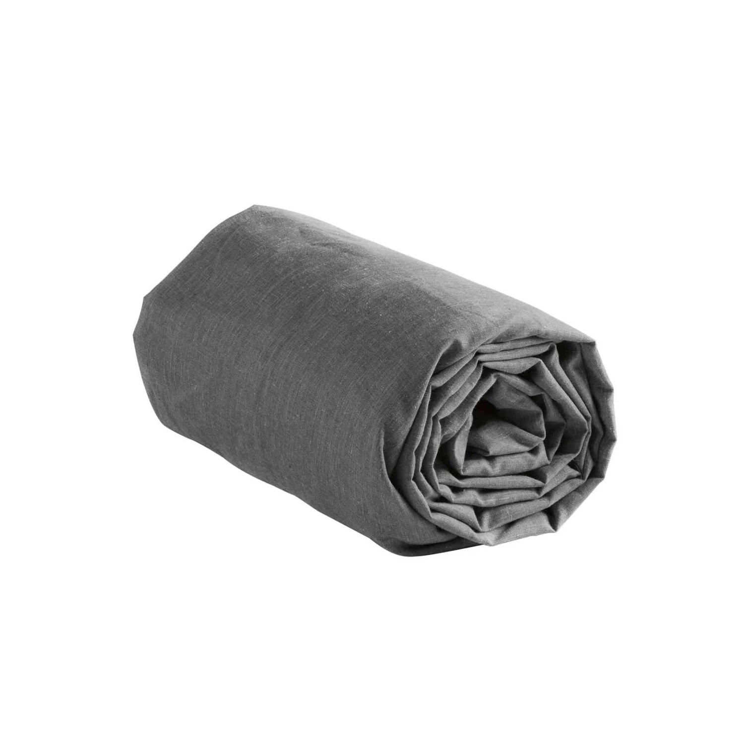 Drap Housse Polycoton Actually Anthracite Bonnet 30 Cm 5 Drap Housse Polycoton Actually Anthracite Bonnet 30 Cm – Image 3