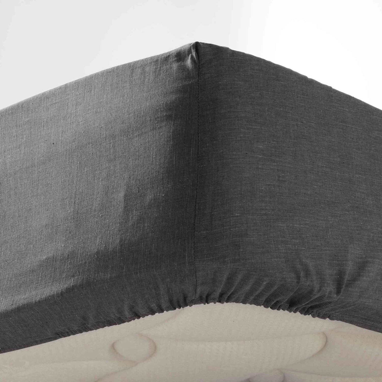 Drap Housse Polycoton Actually Anthracite Bonnet 30 Cm 4 Drap Housse Polycoton Actually Anthracite Bonnet 30 Cm – Image 2