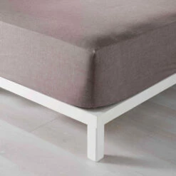 Drap Housse Polycoton Actually Noisette Bonnet 30 Cm