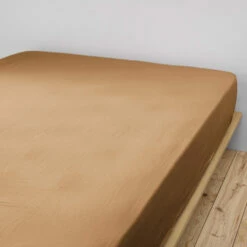 Drap Housse Double Gaze De Coton Marron 5 Drap Housse Double Gaze De Coton Marron -Doublures De Lit Soldes 2024 dh marron 2