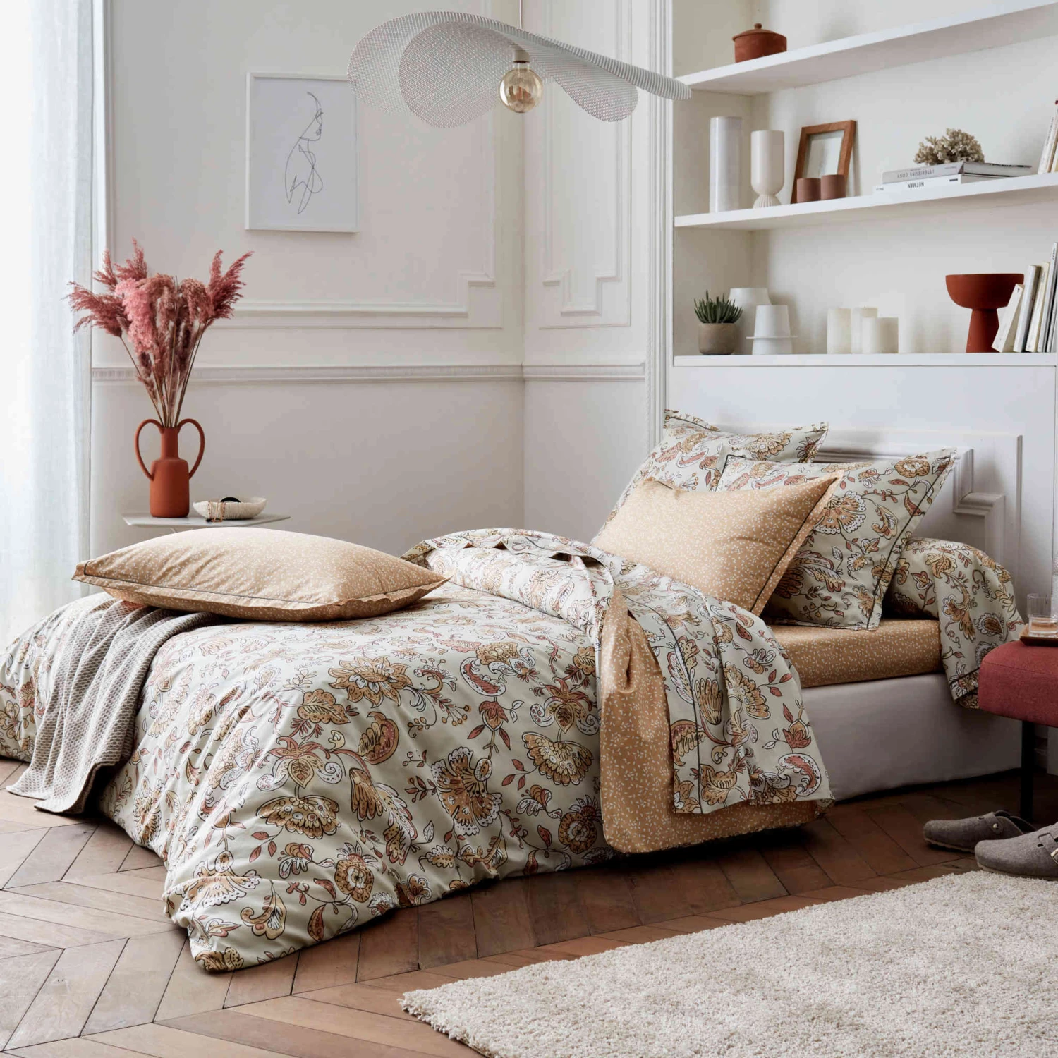 Drap Housse Percale Santal Beige Bonnet 40 Cm - Tradilinge 5 Drap Housse Percale Santal Beige Bonnet 40 Cm - Tradilinge – Image 3