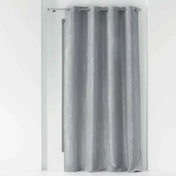 Rideau à œillets Domea 140x260 Cm -Doublures De Lit Soldes 2024 domea gris argent