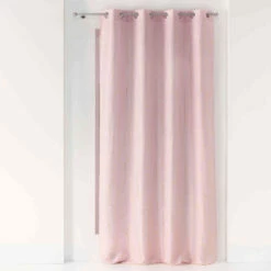Rideau à œillets Domea 140x260 Cm -Doublures De Lit Soldes 2024 domea rose or