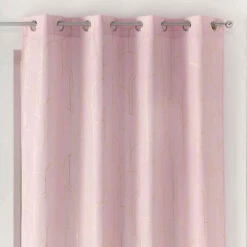 Rideau à œillets Domea 140x260 Cm -Doublures De Lit Soldes 2024 domea rose or zoom