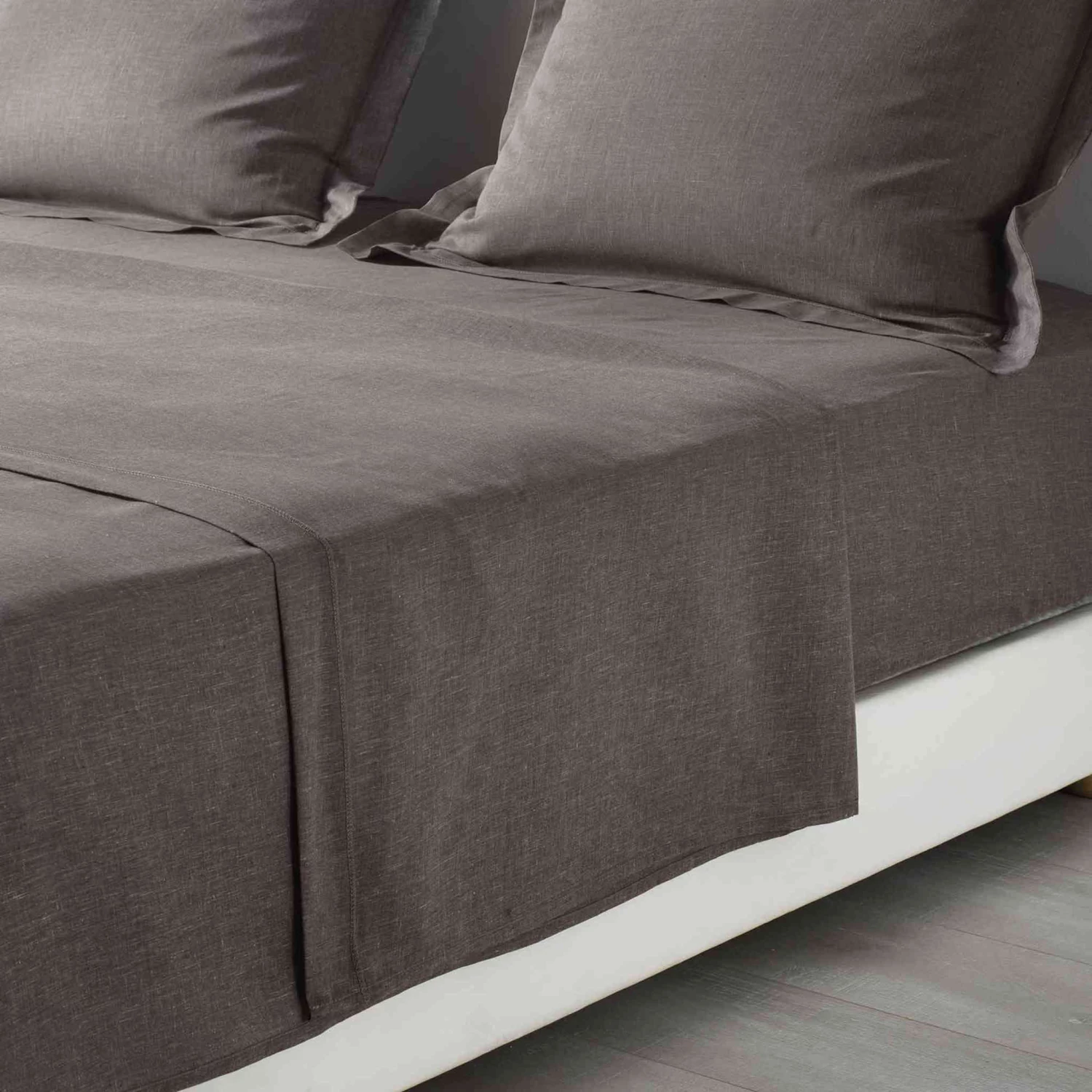 Drap Plat Polycoton Actually Noisette 3 Drap Plat Polycoton Actually Noisette