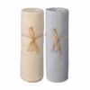Lot De 2 Draps Housses Bébé Jersey Bio écru Et Gris Perle 2 Lot De 2 Draps Housses Bébé Jersey Bio écru Et Gris Perle -Doublures De Lit Soldes 2024 drap housse blanc ecru perle fond blanc 1