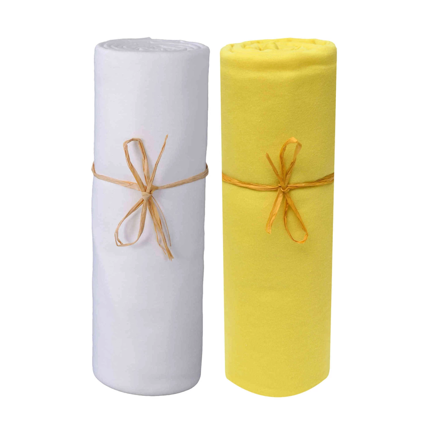 Lot De 2 Draps Housses Bébé Jersey Bio Blanc Et Jaune Or 3 Lot De 2 Draps Housses Bébé Jersey Bio Blanc Et Jaune Or