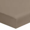 Drap Housse Taupe 100% Coton Biologique Bonnet 30 Cm -Doublures De Lit Soldes 2024 drap housse coton bio taupe bonnet 30 fond blanc 1