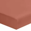 Drap Housse Terracotta 100% Coton Bonnet 30 Cm 1 Drap Housse Terracotta 100% Coton Bonnet 30 Cm -Doublures De Lit Soldes 2024 drap housse coton terracotta bonnet 30 fond blanc 1