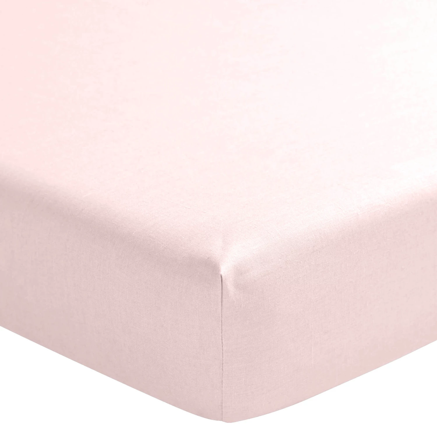 Drap Housse Rose Aube 100% Lin Bonnet 30 Cm 3 Drap Housse Rose Aube 100% Lin Bonnet 30 Cm