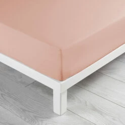 Drap Housse Coton Lavé Linette Rose