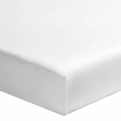 Drap Housse Bébé Blanc Percale Bonnet 15 Cm