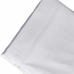 Drap Plat 100% Coton -Doublures De Lit Soldes 2024 drap plat blanc fond blanc 2