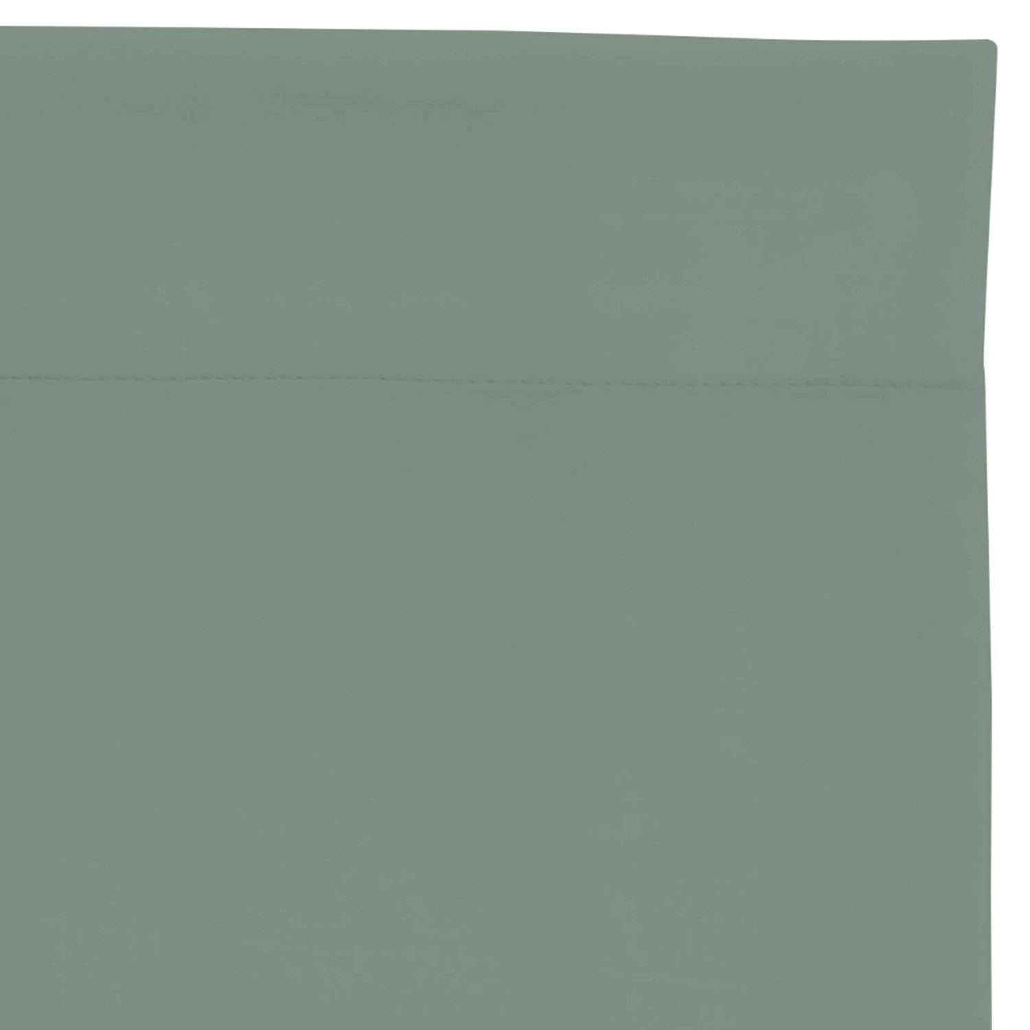 Drap Plat 100% Coton Vert De Gris 4 Drap Plat 100% Coton Vert De Gris – Image 2