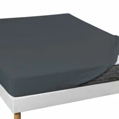 Lot De 2 Draps Housses Jersey Anthracite Bonnet 30 Cm 100% Coton Biologique 7 Lot De 2 Draps Housses Jersey Anthracite Bonnet 30 Cm 100% Coton Biologique -Doublures De Lit Soldes 2024 draphoussejersey anthracite 2 1