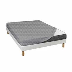 Drap Housse Jersey Gris Chiné Bonnet 30 Cm