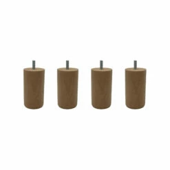 4 Pieds Cylindriques Bois -Doublures De Lit Soldes 2024 dtlmcy55100be00x4 fond blanc 1 3