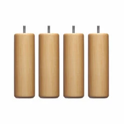 4 Pieds Cylindriques Bois -Doublures De Lit Soldes 2024 dtlmcy55200be00x4 fond blanc 1 3