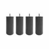 4 Pieds Cylindriques Métal Graphite -Doublures De Lit Soldes 2024 dtlmgr60150bex4 fond blanc