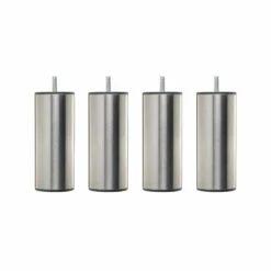 4 Pieds Cylindriques Inox