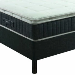 Ensemble Boxspring Surmatelas + Matelas + Sommier + Tête De Lit + Pieds Gris Chiné Epeda ENCHANTEUR 20 Ensemble Boxspring Surmatelas + Matelas + Sommier + Tête De Lit + Pieds Gris Chiné Epeda ENCHANTEUR -Doublures De Lit Soldes 2024 e de boxsping enchanteur ens gris chine angle 1