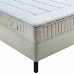 Ensemble Boxspring Surmatelas + Matelas + Sommier + Tête De Lit + Pieds Chenillé Lin Epeda ENCHANTEUR 21 Ensemble Boxspring Surmatelas + Matelas + Sommier + Tête De Lit + Pieds Chenillé Lin Epeda ENCHANTEUR -Doublures De Lit Soldes 2024 e de boxsping enchanteur lin ensemble zoom angle 2