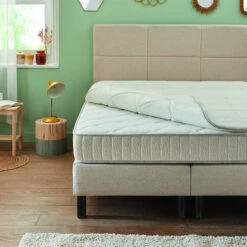 Ensemble Boxspring Surmatelas + Matelas + Sommier + Tête De Lit + Pieds Chenillé Lin Epeda ENCHANTEUR 27 Ensemble Boxspring Surmatelas + Matelas + Sommier + Tête De Lit + Pieds Chenillé Lin Epeda ENCHANTEUR -Doublures De Lit Soldes 2024 e de boxspring enchanteur ens chenille lin zoom sm releve