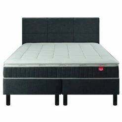 Ensemble Boxspring Surmatelas + Matelas + Sommier + Tête De Lit + Pieds Gris Chiné Epeda ENCHANTEUR 21 Ensemble Boxspring Surmatelas + Matelas + Sommier + Tête De Lit + Pieds Gris Chiné Epeda ENCHANTEUR -Doublures De Lit Soldes 2024 e de boxspring enchanteur ens gris chine face