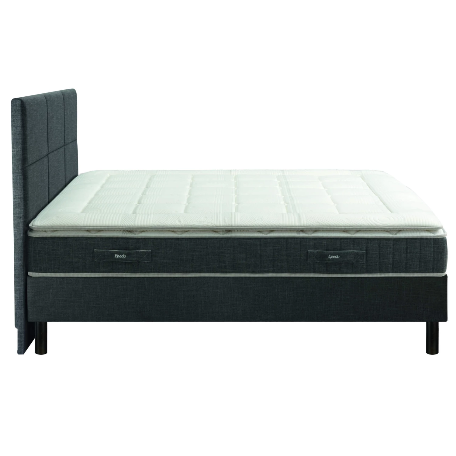 Ensemble Boxspring Surmatelas + Matelas + Sommier + Tête De Lit + Pieds Gris Chiné Epeda ENCHANTEUR 9 Ensemble Boxspring Surmatelas + Matelas + Sommier + Tête De Lit + Pieds Gris Chiné Epeda ENCHANTEUR – Image 7
