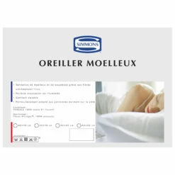Lot De 2 Oreillers Microgel Moelleux Percale Simmons 11 Lot De 2 Oreillers Microgel Moelleux Percale Simmons -Doublures De Lit Soldes 2024 encart oreiller microgel moelleux hd imprimeur 1 1