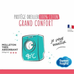 Protège Oreiller 100% Coton Anti-rétrécissement Absorbant Silencieux Et Respirant 9 Protège Oreiller 100% Coton Anti-rétrécissement Absorbant Silencieux Et Respirant -Doublures De Lit Soldes 2024 encart protege oreiller