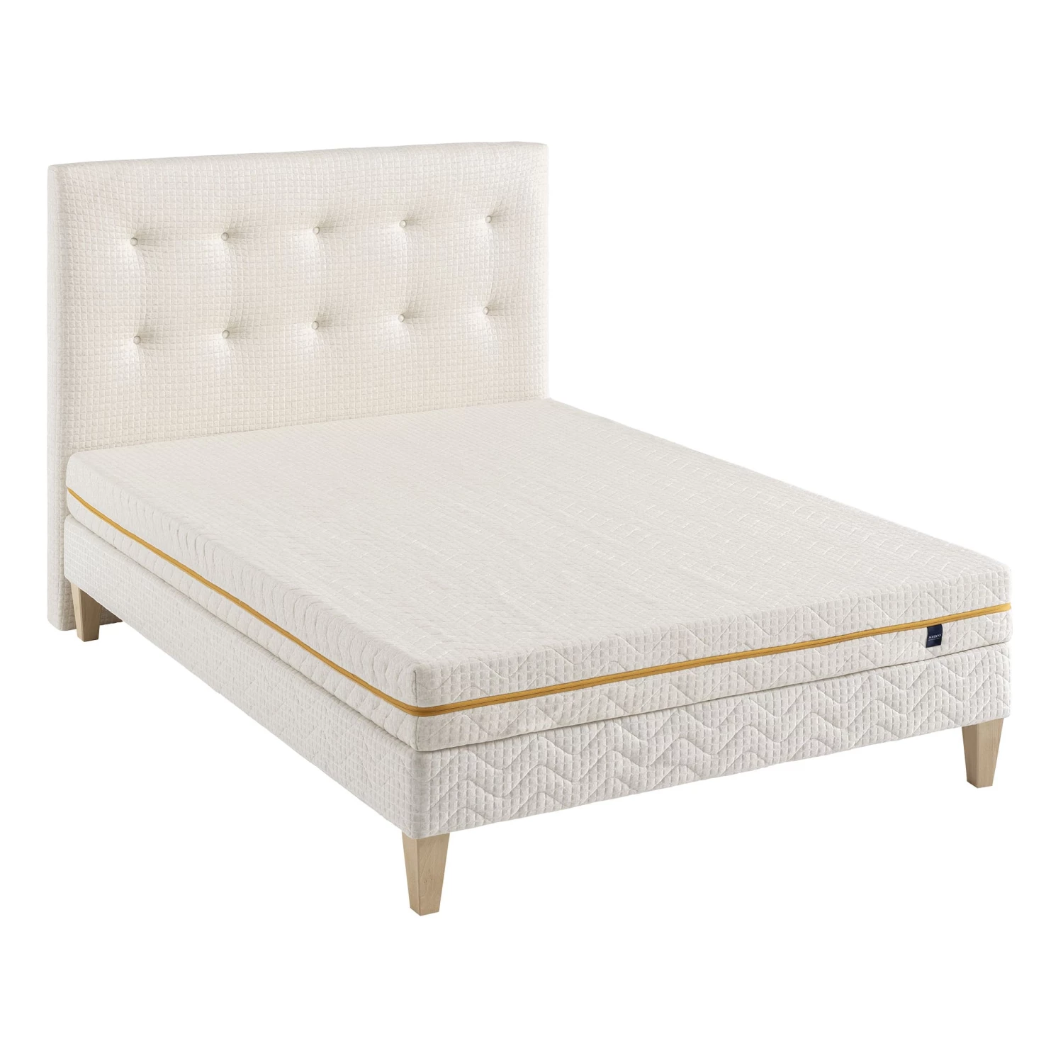 Ensemble Matelas Mousse Recyclée, Sommier, Pieds Et Tête De Lit Aube 400 - SOMEO 3 Ensemble Matelas Mousse Recyclée, Sommier, Pieds Et Tête De Lit Aube 400 - SOMEO