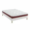 Ensemble Matelas 100% Latex, Sommier Constellation Et Pieds Crépuscule 600 - SOMEO -Doublures De Lit Soldes 2024 ens crepuscule 600 rio grande 140x 3 4 fond blanc