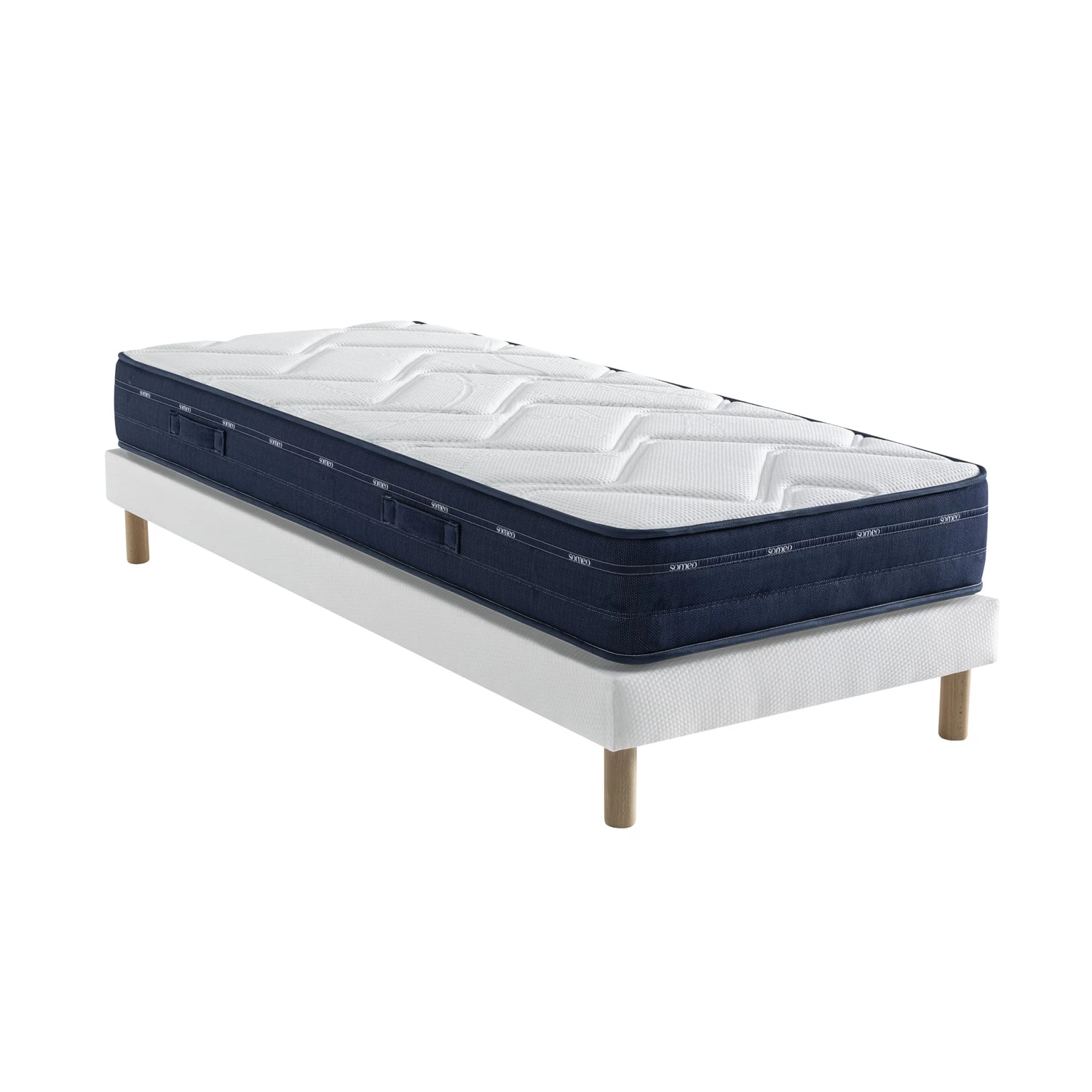 Ensemble Matelas Ressorts Et Mémoire De Forme, Sommier Lune Et Pieds Rêve 500 - SOMEO 11 Ensemble Matelas Ressorts Et Mémoire De Forme, Sommier Lune Et Pieds Rêve 500 - SOMEO – Image 9