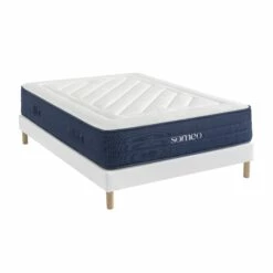 Ensemble Matelas Ressorts, Latex Et Mémoire De Forme, Sommier Constellation Et Pieds Rêve 700 - SOMEO