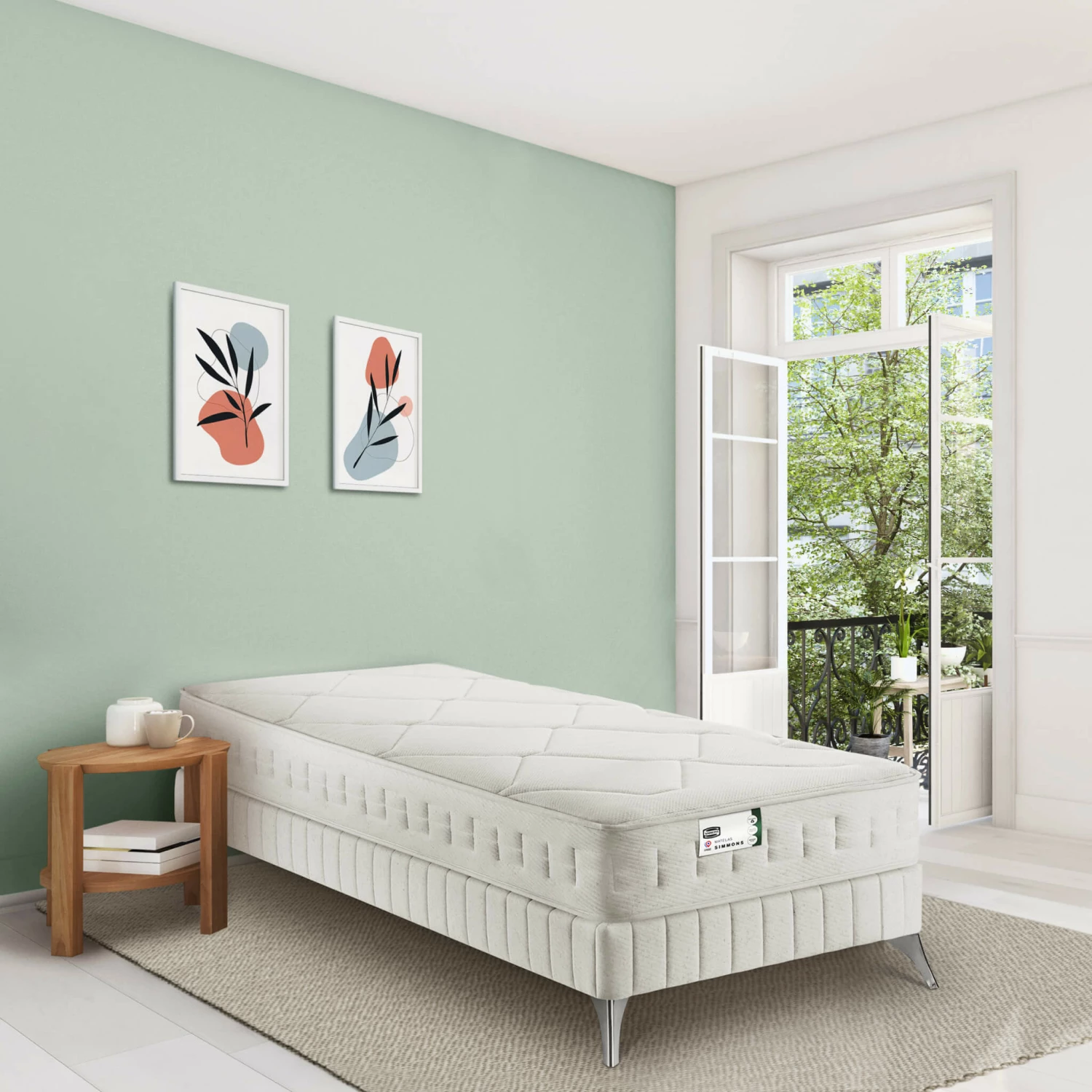 Matelas Simmons Ressorts Ensachés, Mousse, Lin Et Fibres Recyclées F1rst FR.2 10 Matelas Simmons Ressorts Ensachés, Mousse, Lin Et Fibres Recyclées F1rst FR.2 – Image 8