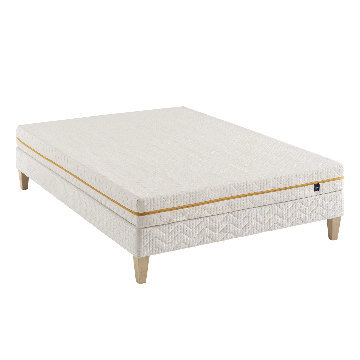 Ensemble Matelas Mousse Recyclée, Sommier Et Pieds Aube 400 - SOMEO 3 Ensemble Matelas Mousse Recyclée, Sommier Et Pieds Aube 400 - SOMEO