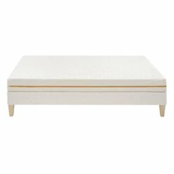 Ensemble Matelas Mousse Recyclée, Sommier Et Pieds Aube 400 - SOMEO 28 Ensemble Matelas Mousse Recyclée, Sommier Et Pieds Aube 400 - SOMEO -Doublures De Lit Soldes 2024 ensemble aube 400 140x profil fond blanc