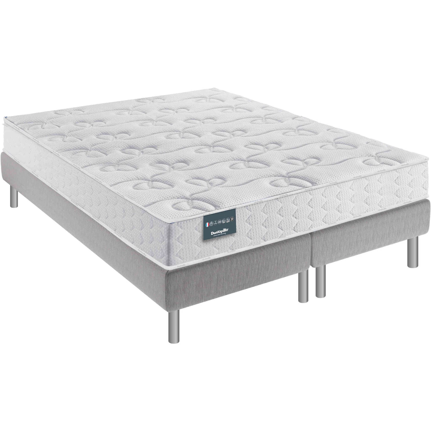 Ensemble Dunlopillo 100% Latex 7 Zones 20cm DAHLIA, Matelas, Sommier, Pieds 5 Ensemble Dunlopillo 100% Latex 7 Zones 20cm DAHLIA, Matelas, Sommier, Pieds – Image 3