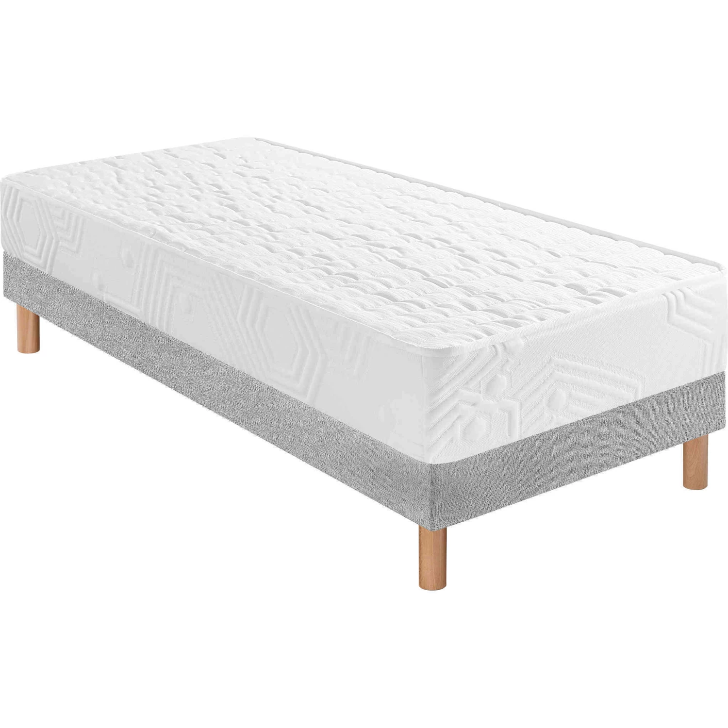 Ensemble Matelas Sommier, Mémoire De Forme Grand Confort 24cm MM8 – Image 2