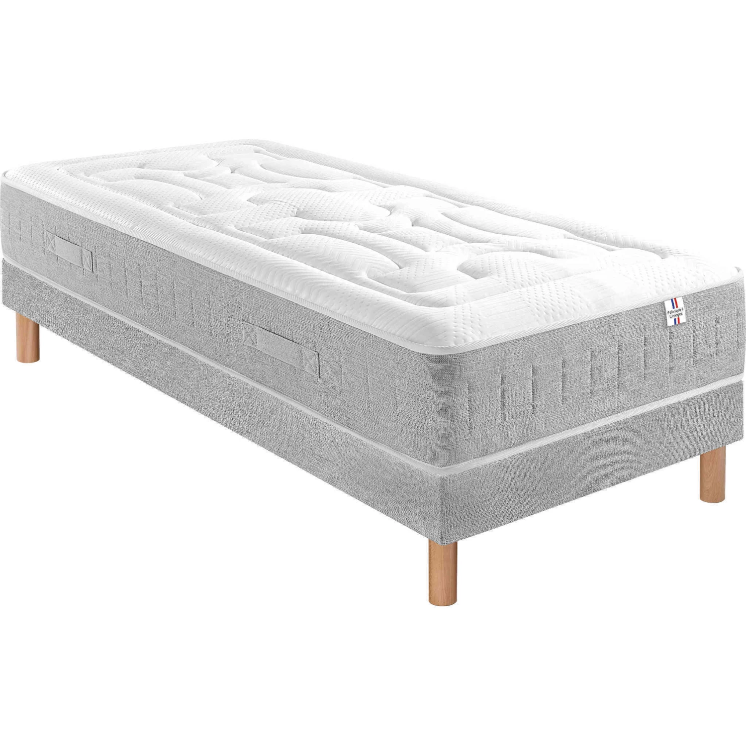 Ensemble Matelas Sommier, Ressorts Ensachés + 4cm Mousse Mémoire RV4 4 Ensemble Matelas Sommier, Ressorts Ensachés + 4cm Mousse Mémoire RV4 – Image 2