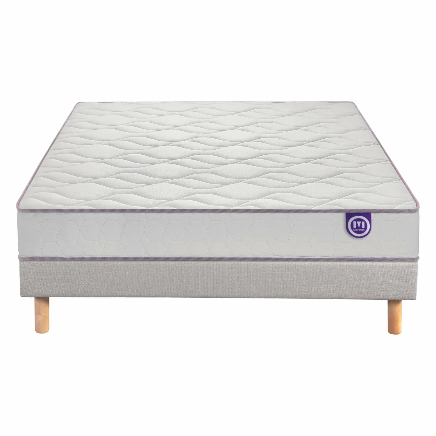 Ensemble Merinos Matelas Mousse Wise, Sommier En Kit Déco Et Pieds 7 Ensemble Merinos Matelas Mousse Wise, Sommier En Kit Déco Et Pieds – Image 5